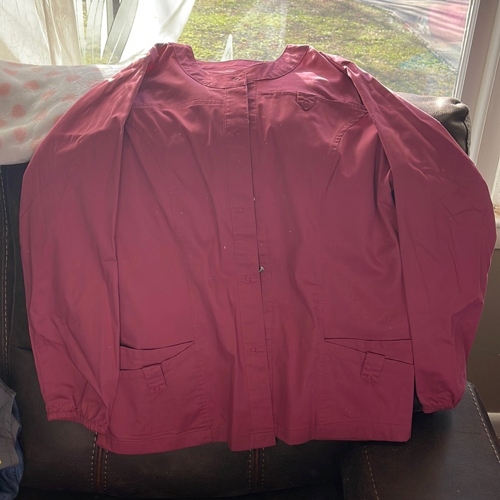 Womens L Butter Soft Scrub Jacket